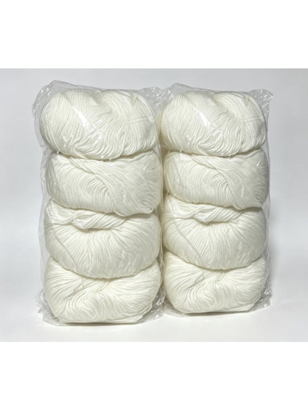 White Soft Chunky Yarn, 8 PCS Fluffy Knitting Crochet Yarn for Blanket Scarf Hat